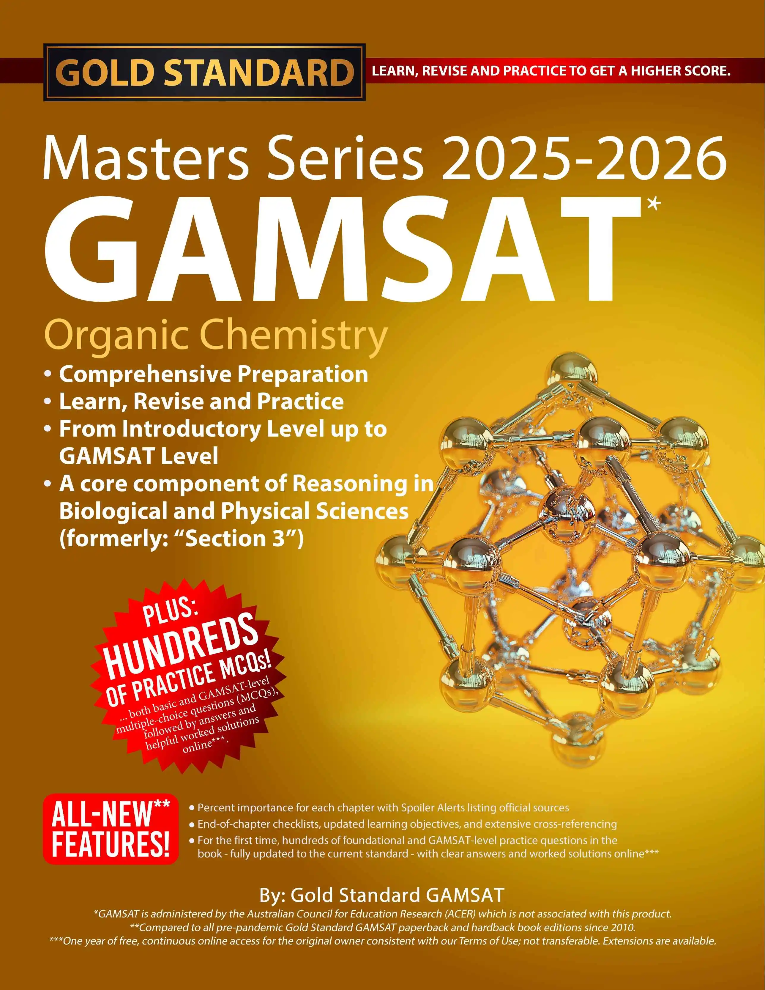 2025-2026 GAMSAT Masters Series Organic Chemistry